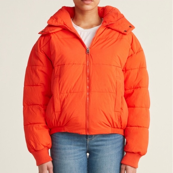 lucky brand missy hooded puffer jacket